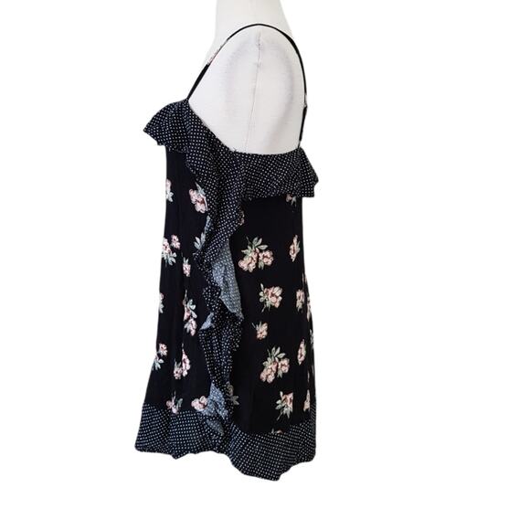 Lulu's Ruffled Around The Edges Floral Mini Dress / Tunic Top S - Picture 3 of 11